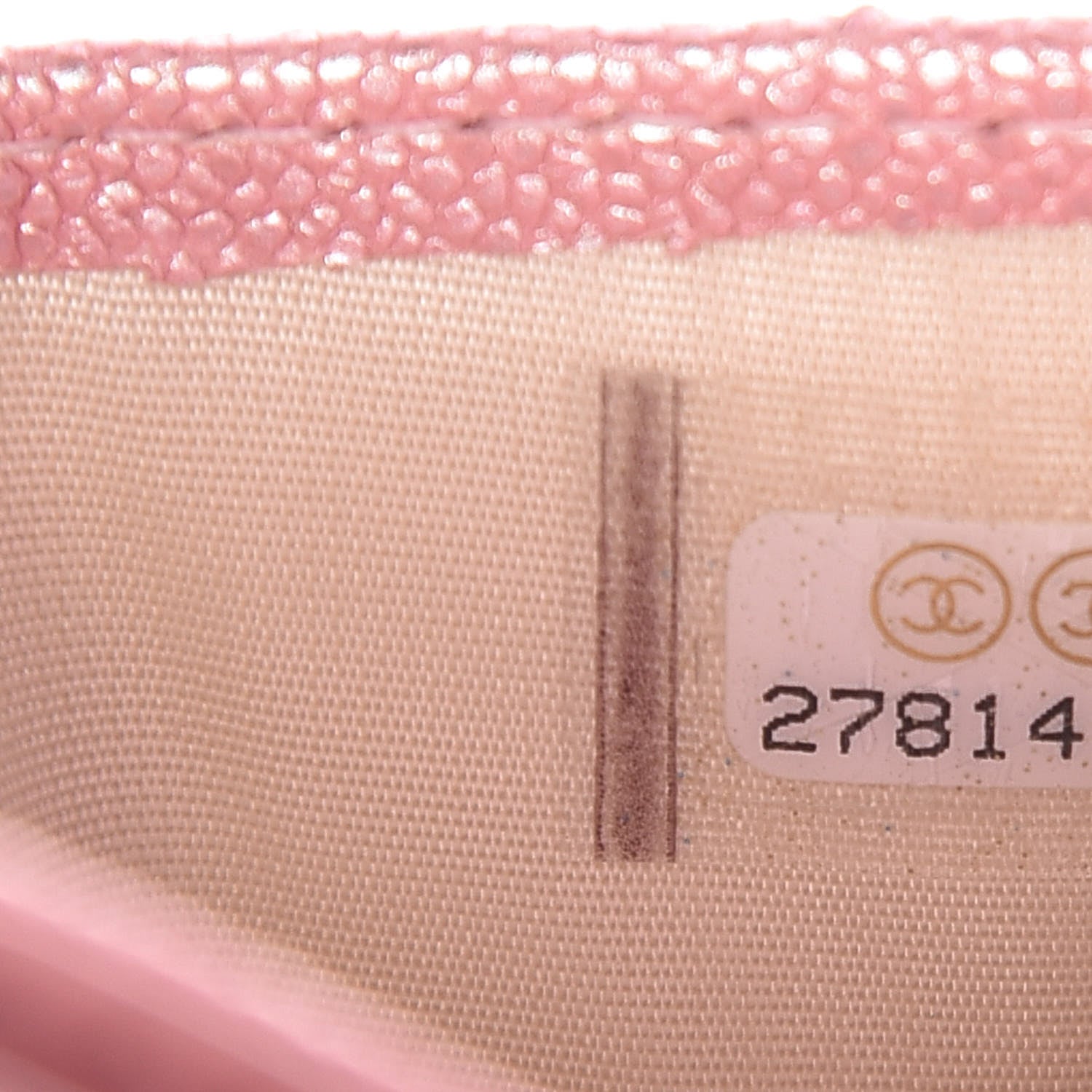 Chanel Iridescent Caviar Quilted Card Holder Rose Pink 8 of 9