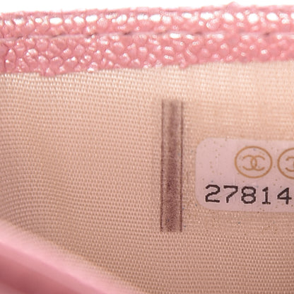 Chanel Iridescent Caviar Quilted Card Holder Rose Pink 8 of 9