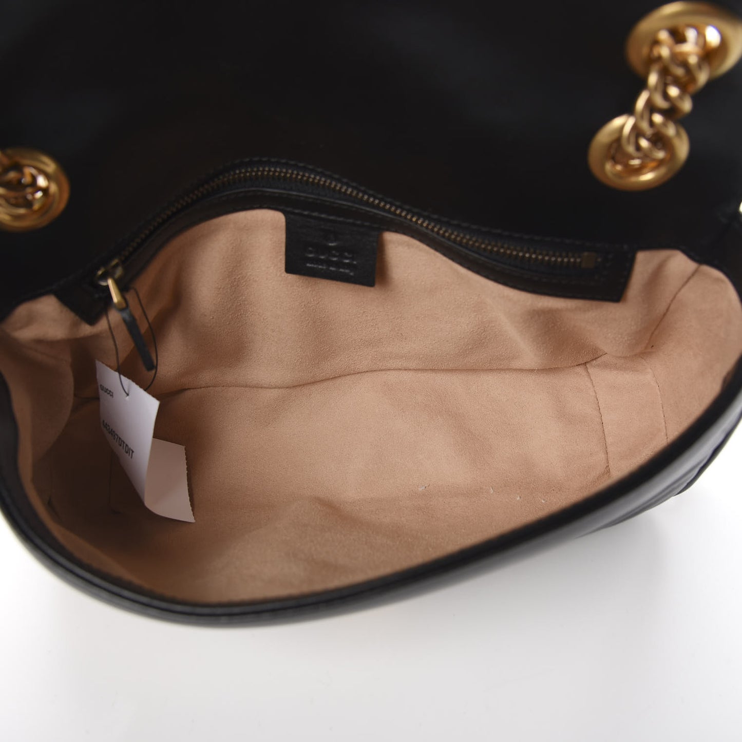 Calfskin Matelasse Small GG Marmont Shoulder Bag Black