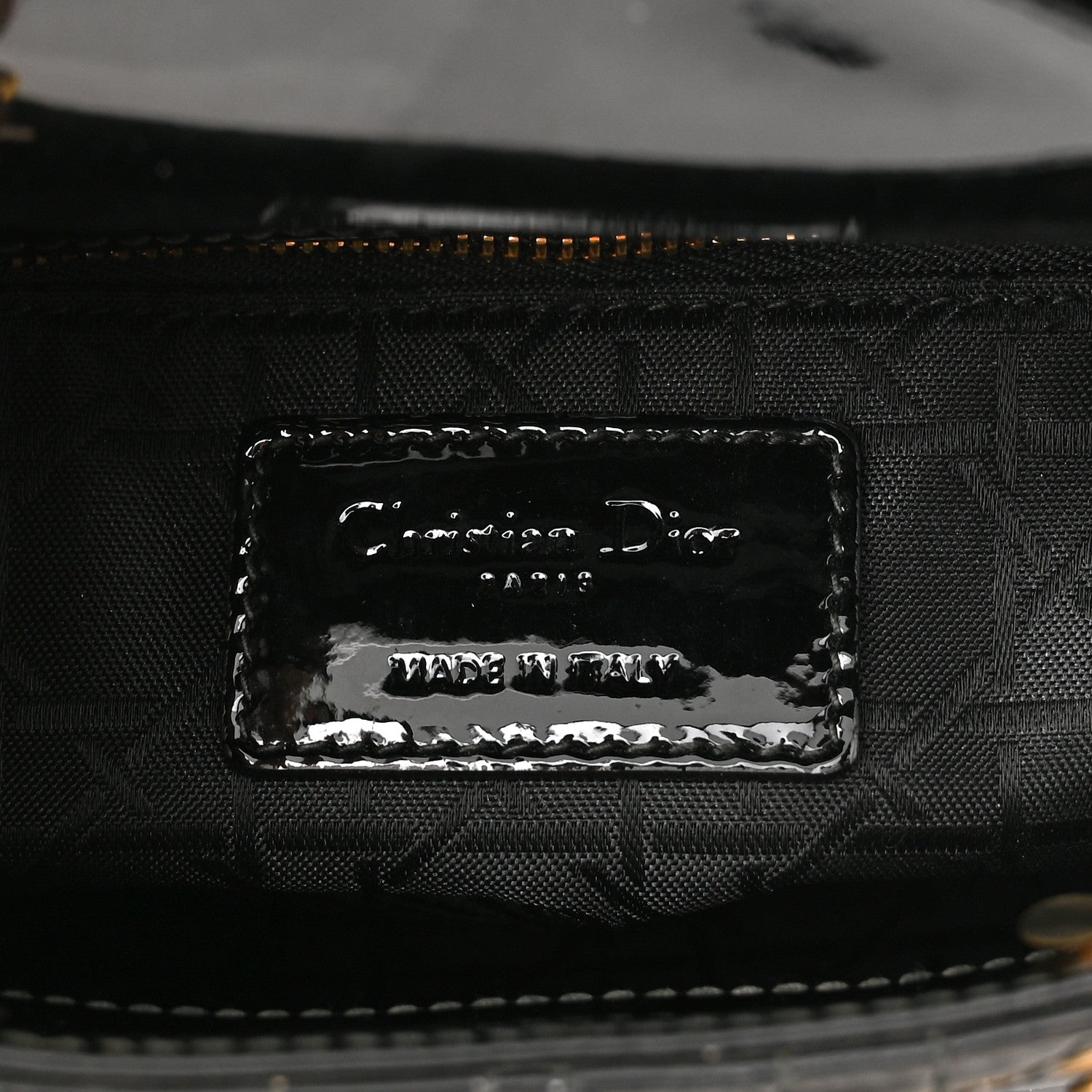 Christian Dior Patent Cannage Mini Lady Dior Black 5 of 9