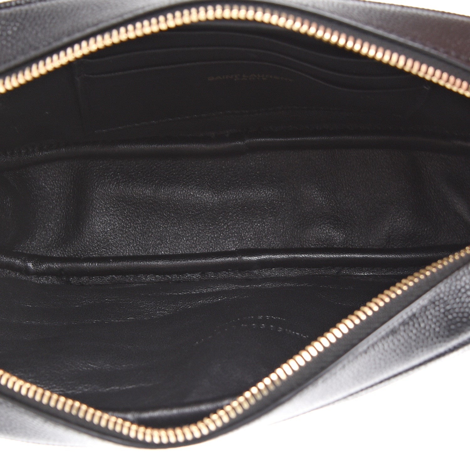 Saint Laurent Grain De Poudre Matelasse Monogram Mini Lou Camera Bag Black 4 of 9