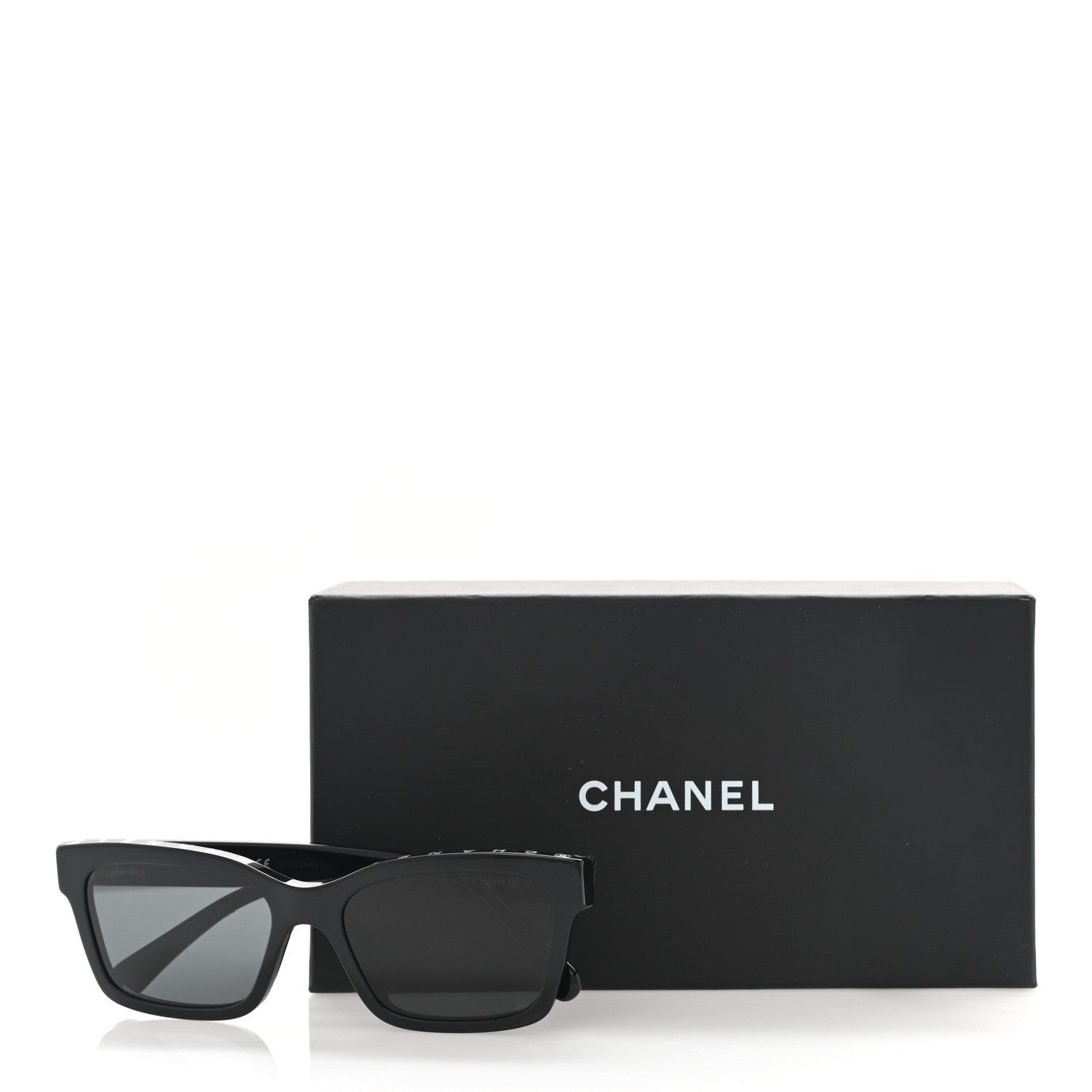 Chanel Acetate Square Sunglasses 5417-A Black 8 of 8