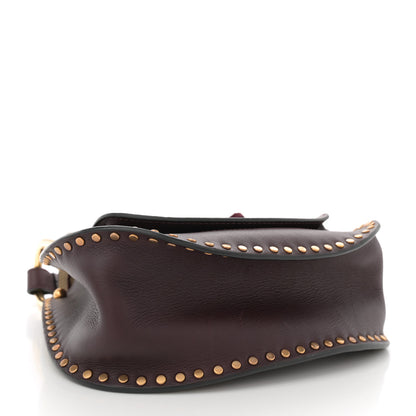 Chloe Calfskin Braided Small Hudson Shoulder Bag Sienna Red 4 of 10