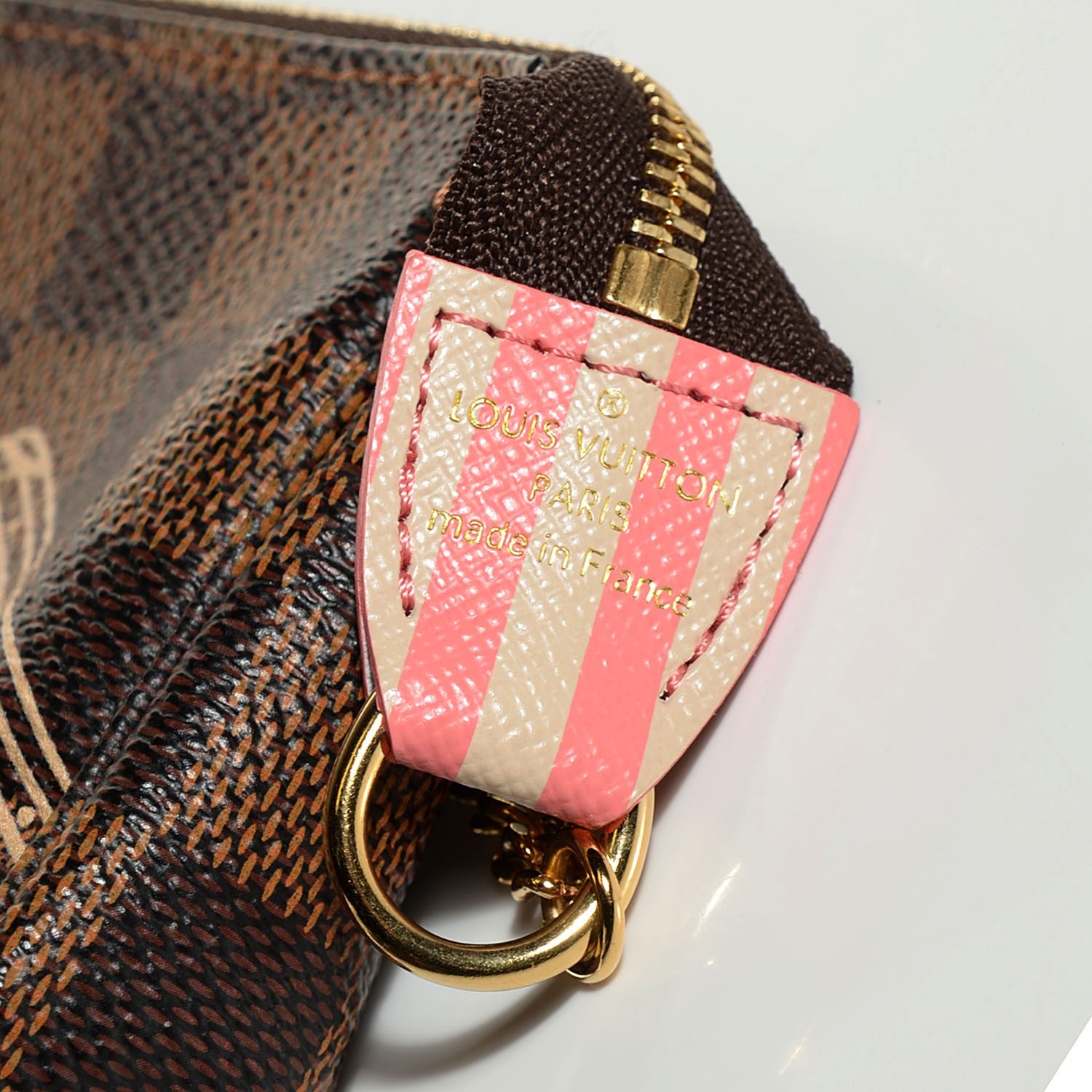Louis Vuitton Damier Ebene 2014 Christmas Animation Mini Pochette Accessories 6 of 7