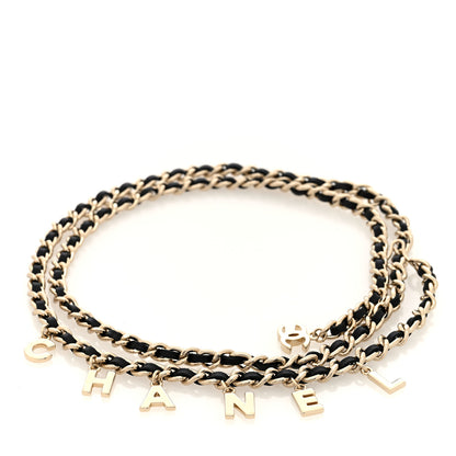 Chanel Lambskin Metal CC Chain Logo Belt Gold 1 of 4