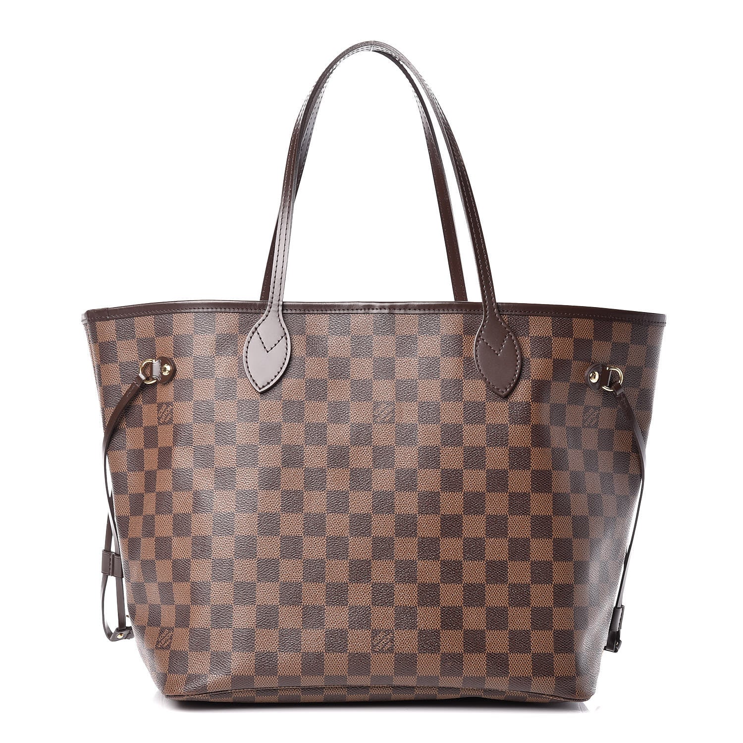 Louis Vuitton Damier Ebene Neo Neverfull MM Rose Ballerine 1 of 10