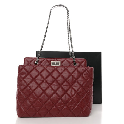 Chanel Aged Calfskin Quilted Reissue 2.55 Tote Red 12 of 12