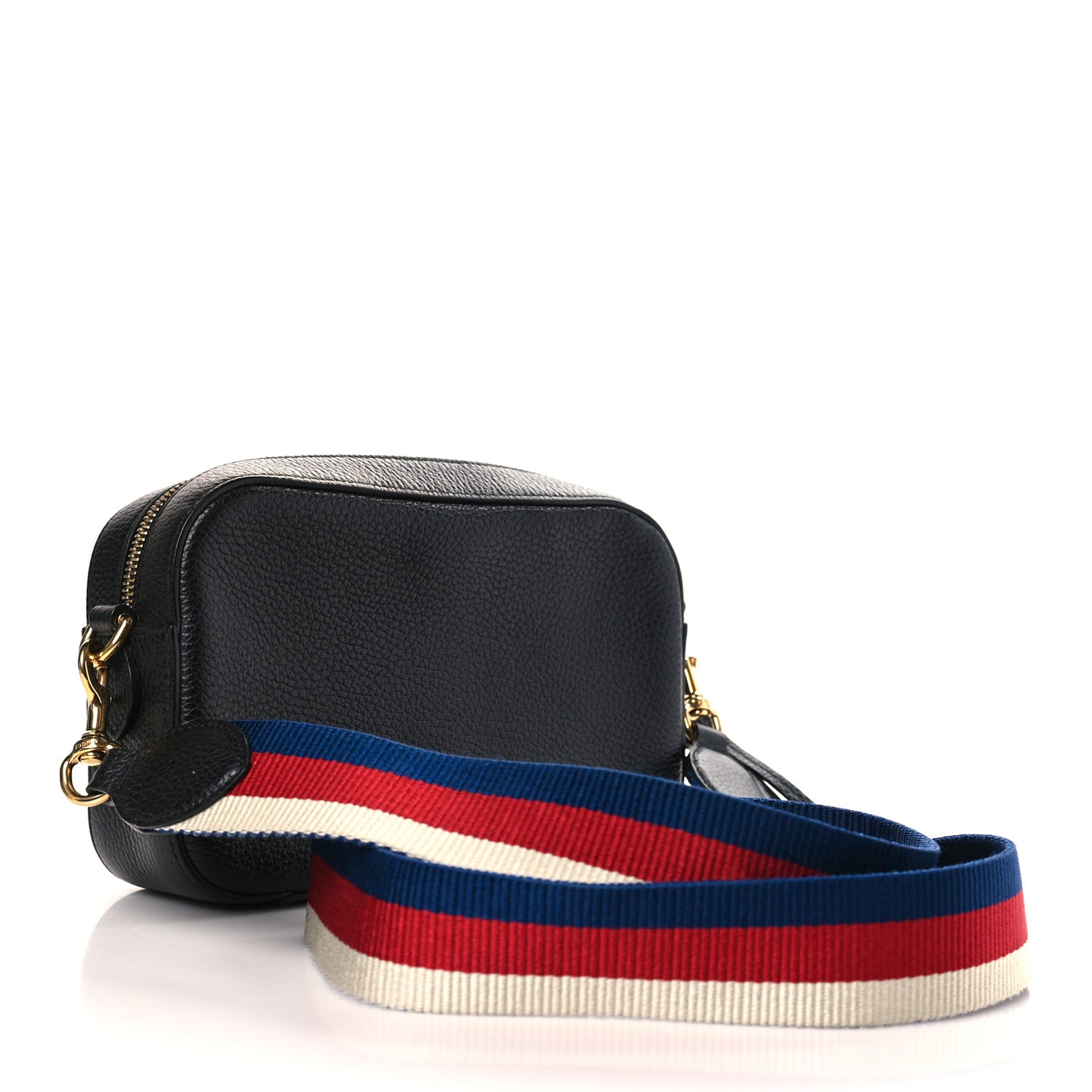 Grained Calfskin Sylvie Web Kingsnake Small Camera Bag Black Multicolor