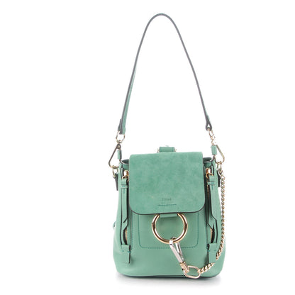 Chloe Suede Calfskin Mini Faye Backpack Happy Green 1 of 13
