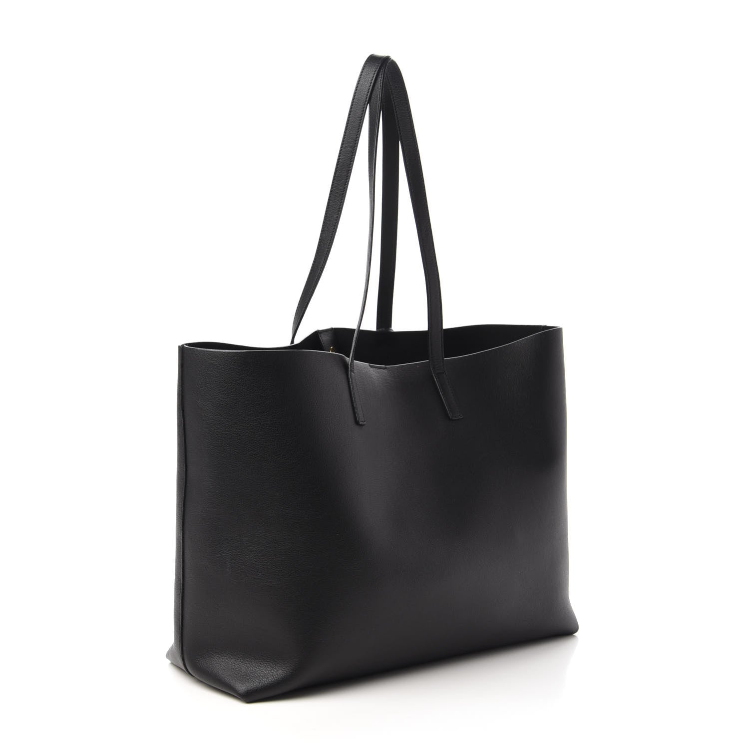 Saint Laurent Calfskin Large Shopping Tote Black 3 of 10