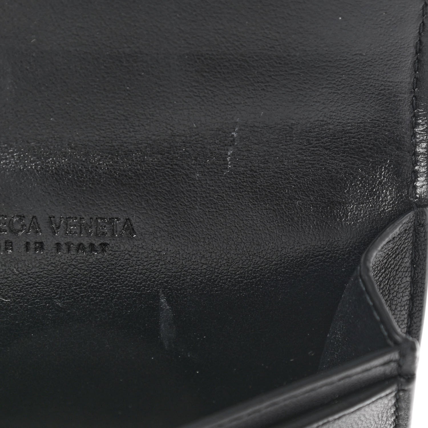Bottega Veneta Nappa Maxi Intrecciato Card Holder Wallet Black 7 of 8