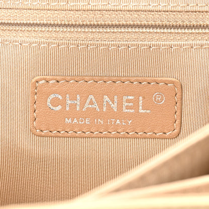 Chanel Caviar Quilted Timeless Accordion Flap Light Beige 6 of 11