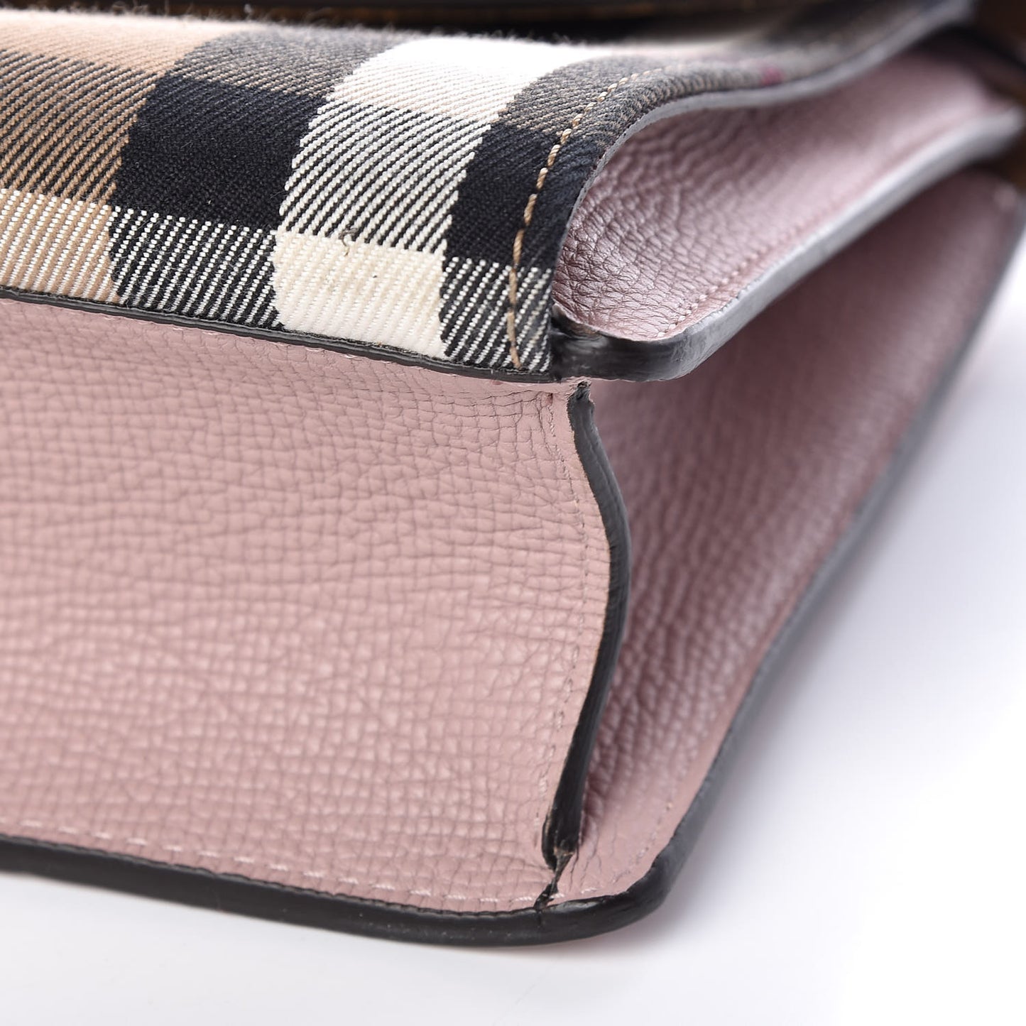 Derby Calfskin House Check Small Macken Crossbody Bag Pale Orchid