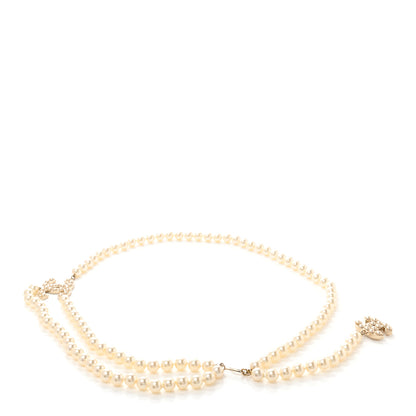 Chanel Pearl CC Double Strand Belt Gold 2 of 5
