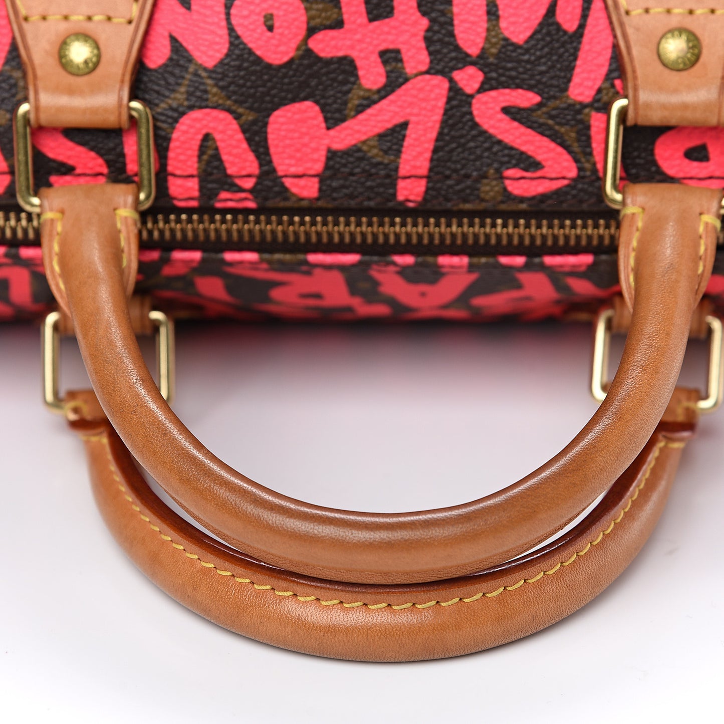 Monogram Graffiti Speedy 30 Fuchsia