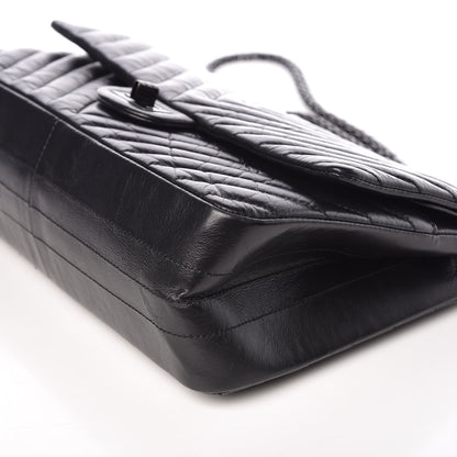 Chanel Aged Calfskin Chevron Quilted 2.55 Reissue 226 So Black 10 of 12