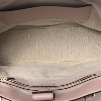 Gucci Monogram Jumbo GG Textured Dollar Calfskin Medium Ophidia Shopping Tote Beige Perfect Pink 5 of 12