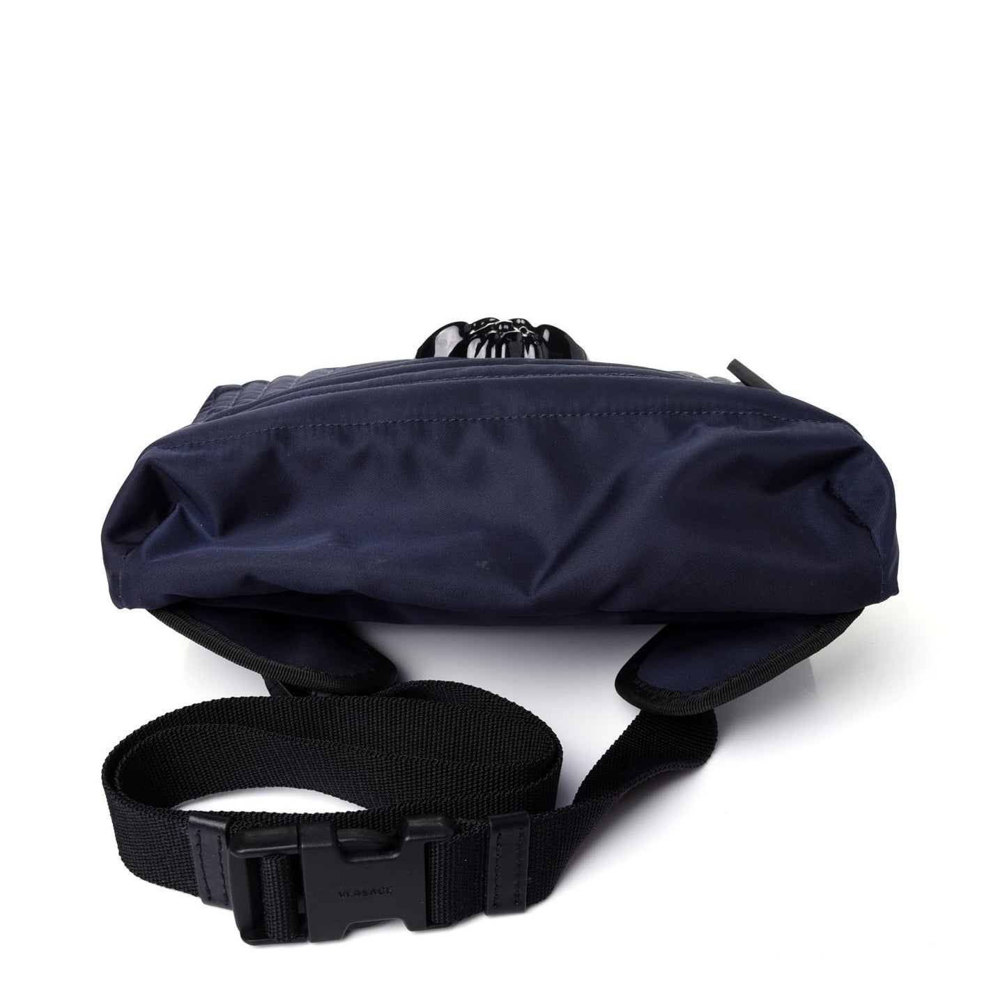 Nylon Palazzo Medusa Belt Bag Navy