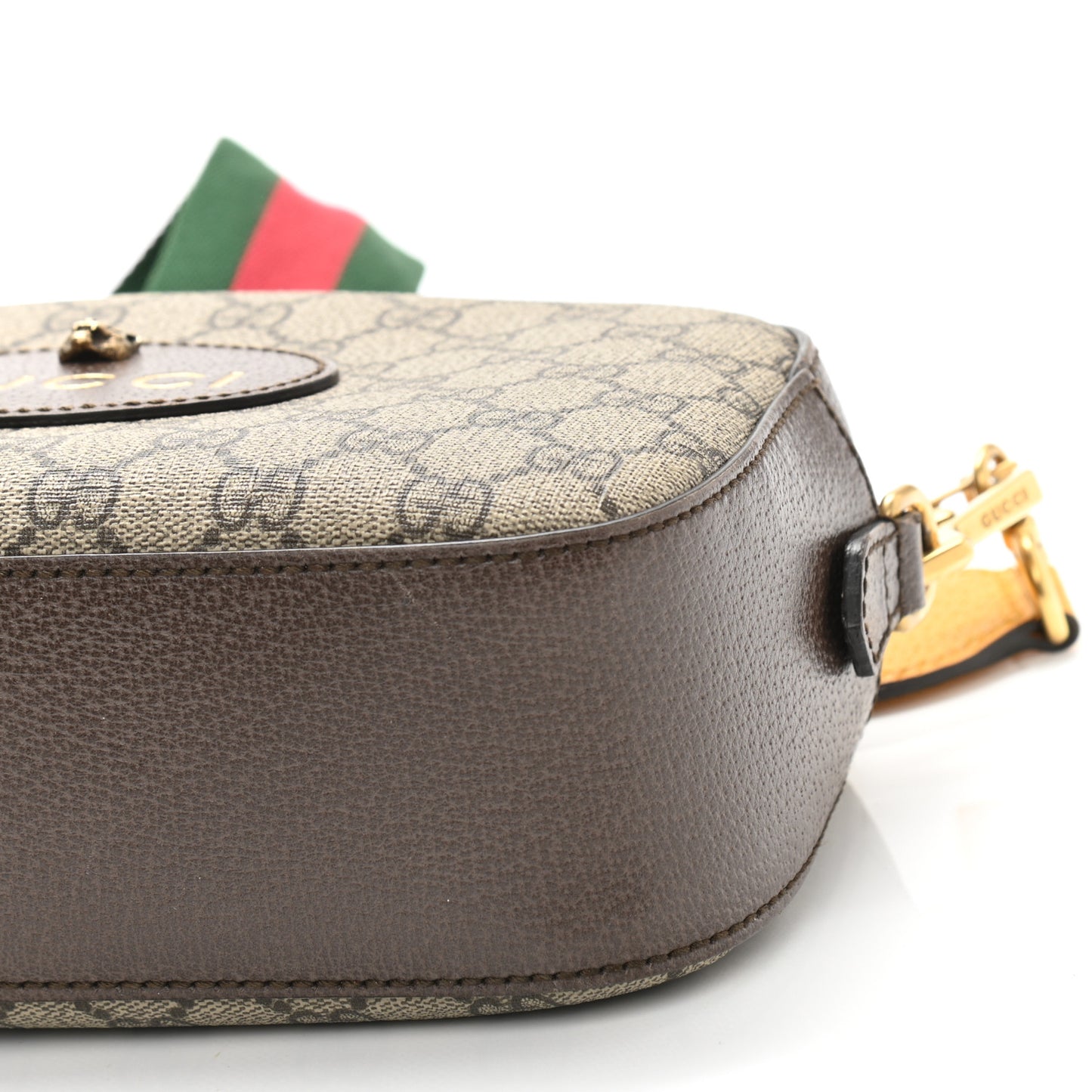 GG Supreme Monogram Web Neo Vintage Shoulder Bag Beige New Acero Crop