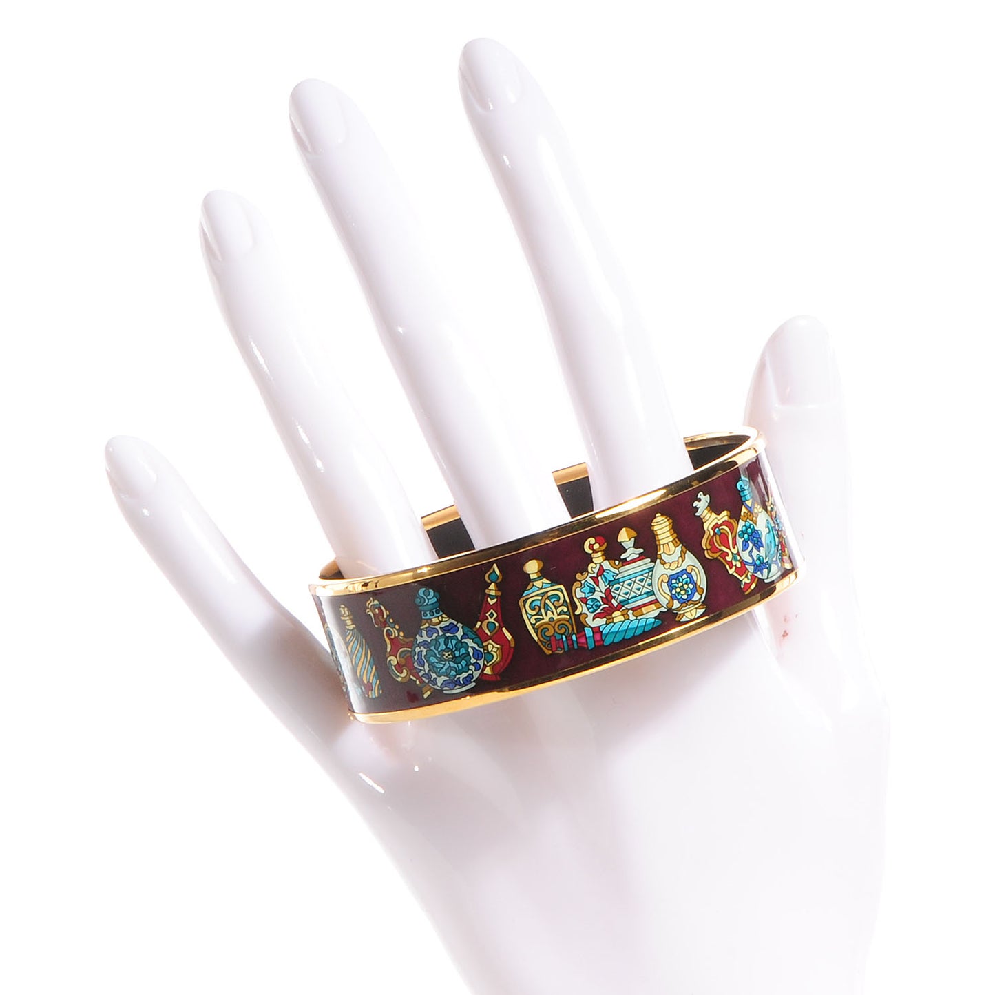 Enamel Printed Flacons Wide Bracelet 70