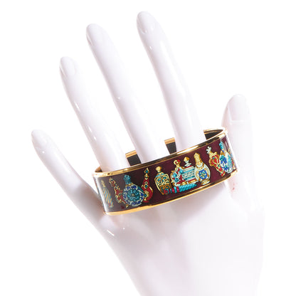 Hermes Enamel Printed Flacons Wide Bracelet 70 2 of 5