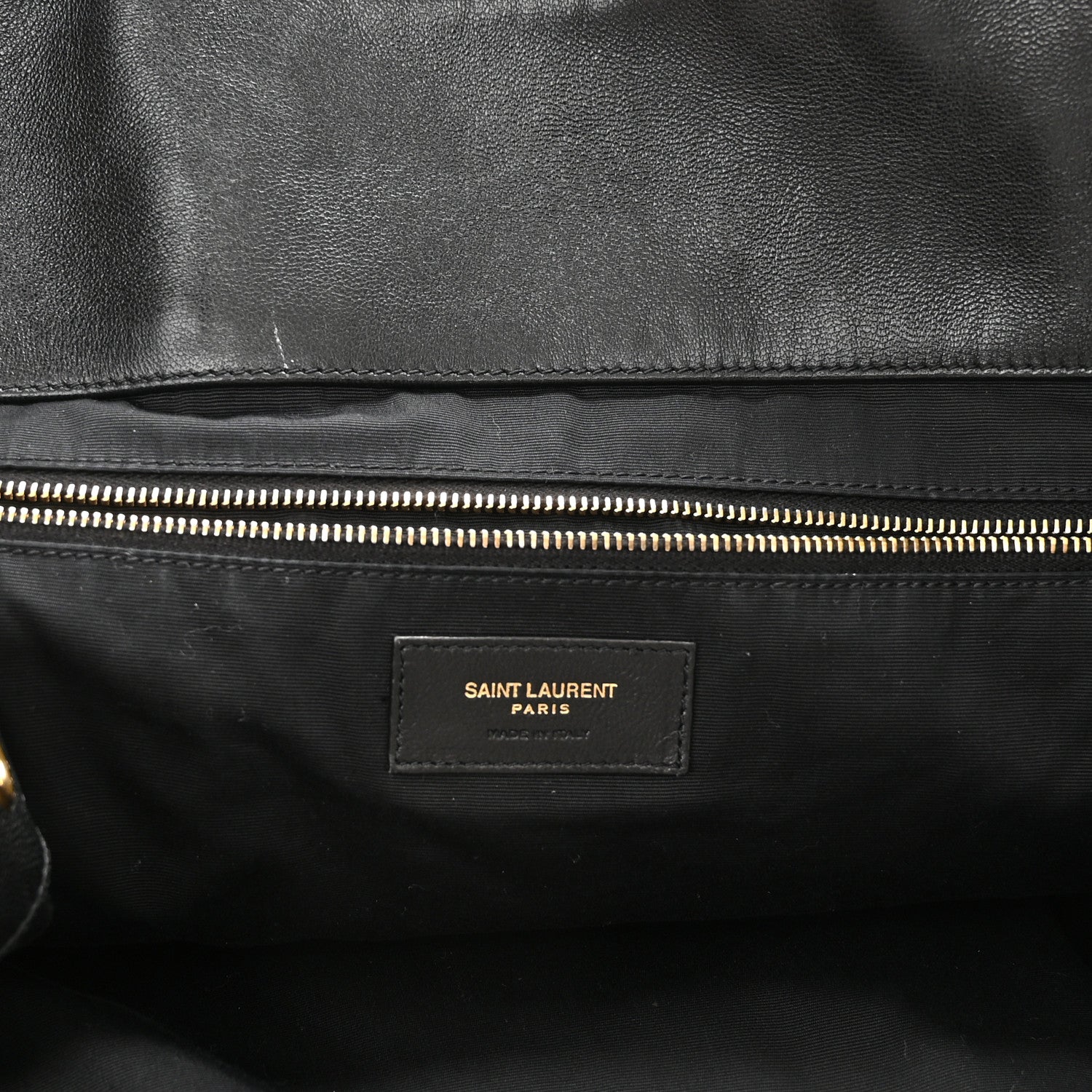 Saint Laurent Lambskin Quilted Maxi Icare Shopping Tote Black 6 of 11