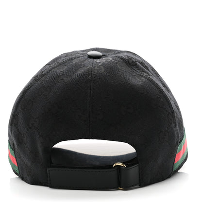 Gucci Monogram Web Baseball Hat XL Black 5 of 11