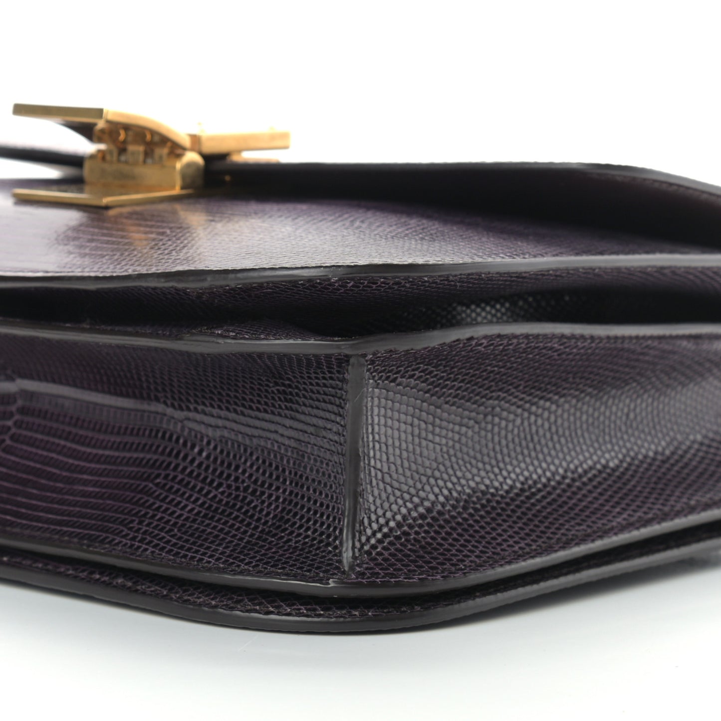 Lizard Medium Classic Box Flap Bag Velvet