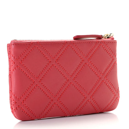 Chanel Lambskin Stitched Tassel Small Cosmetic Case Pink 3 of 8