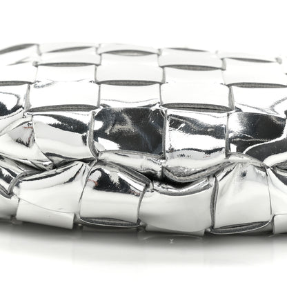 Bottega Veneta Mirror Laminated Nappa Intrecciato Mini Sardine Bag Silver 8 of 9