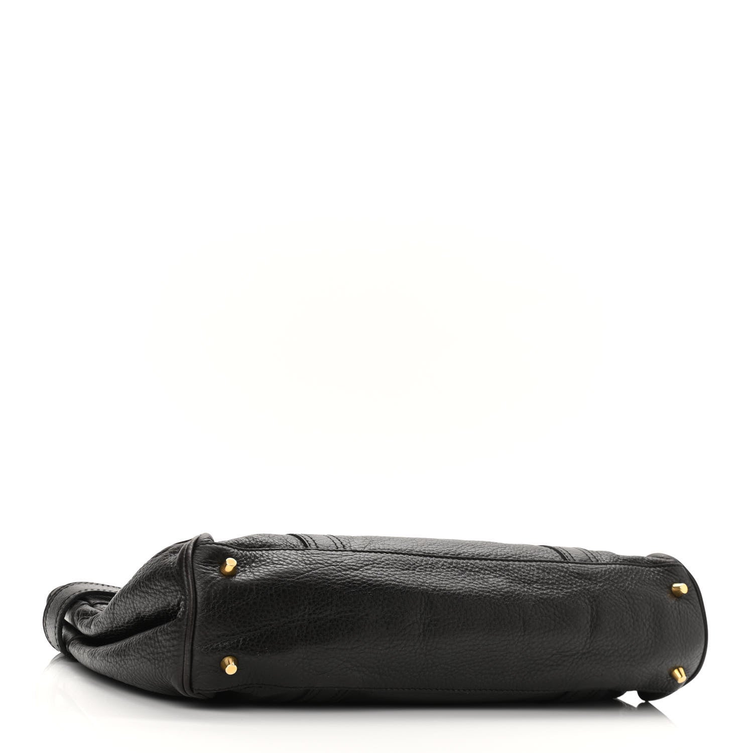 Burberry Calfskin Buckle Tote Dark Brown 4 of 13