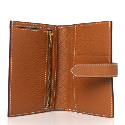 Hermes Epsom Bearn Compact Wallet Gold 5 of 8