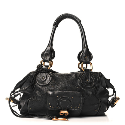 Chloe Calfskin Paddington Front Pocket Tote Black 1 of 13