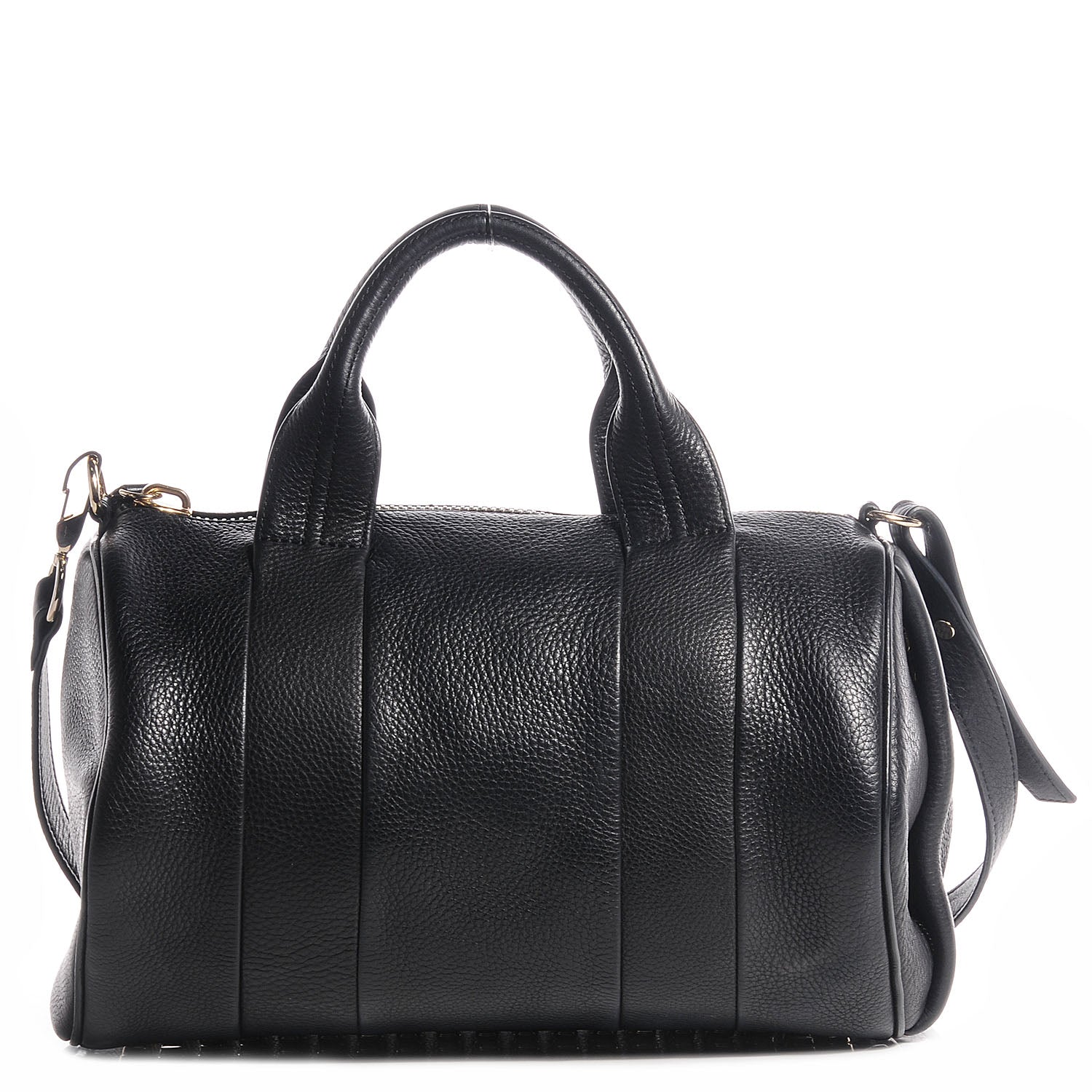Alexander Wang Pebbled Lambskin Rocco with Pale Gold Hardware Soft Black 1 of 7