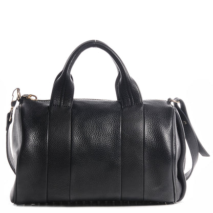 Alexander Wang Pebbled Lambskin Rocco with Pale Gold Hardware Soft Black 1 of 7