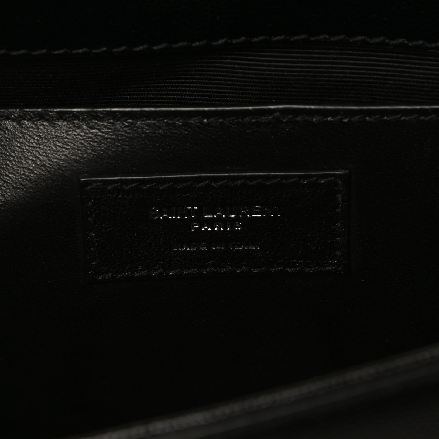 Grain De Poudre Medium Classic Monogram Kate Satchel Black