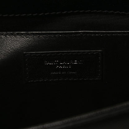 Saint Laurent Grain De Poudre Medium Classic Monogram Kate Satchel Black 7 of 12