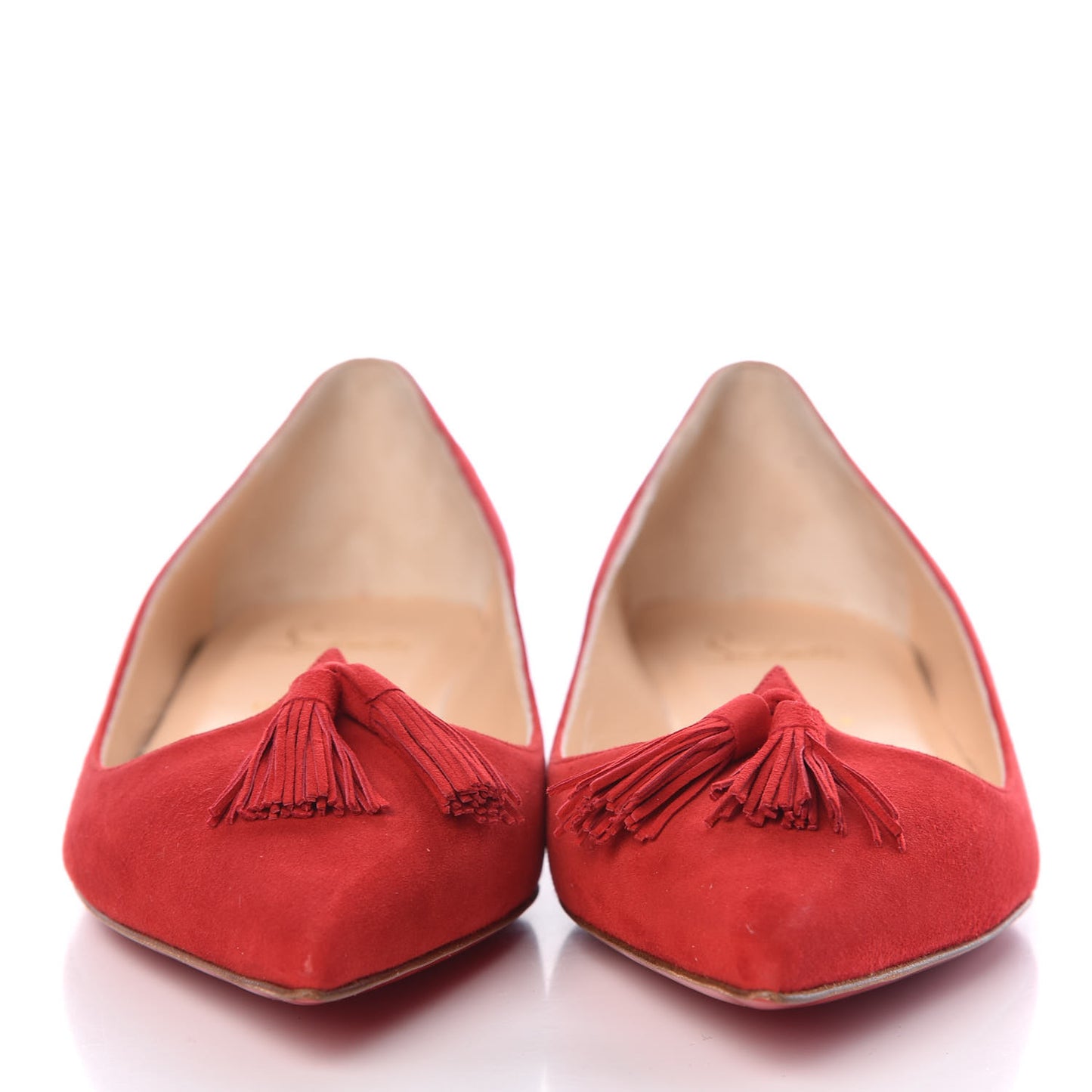 Veau Velours Gwalior Flats 39 Red