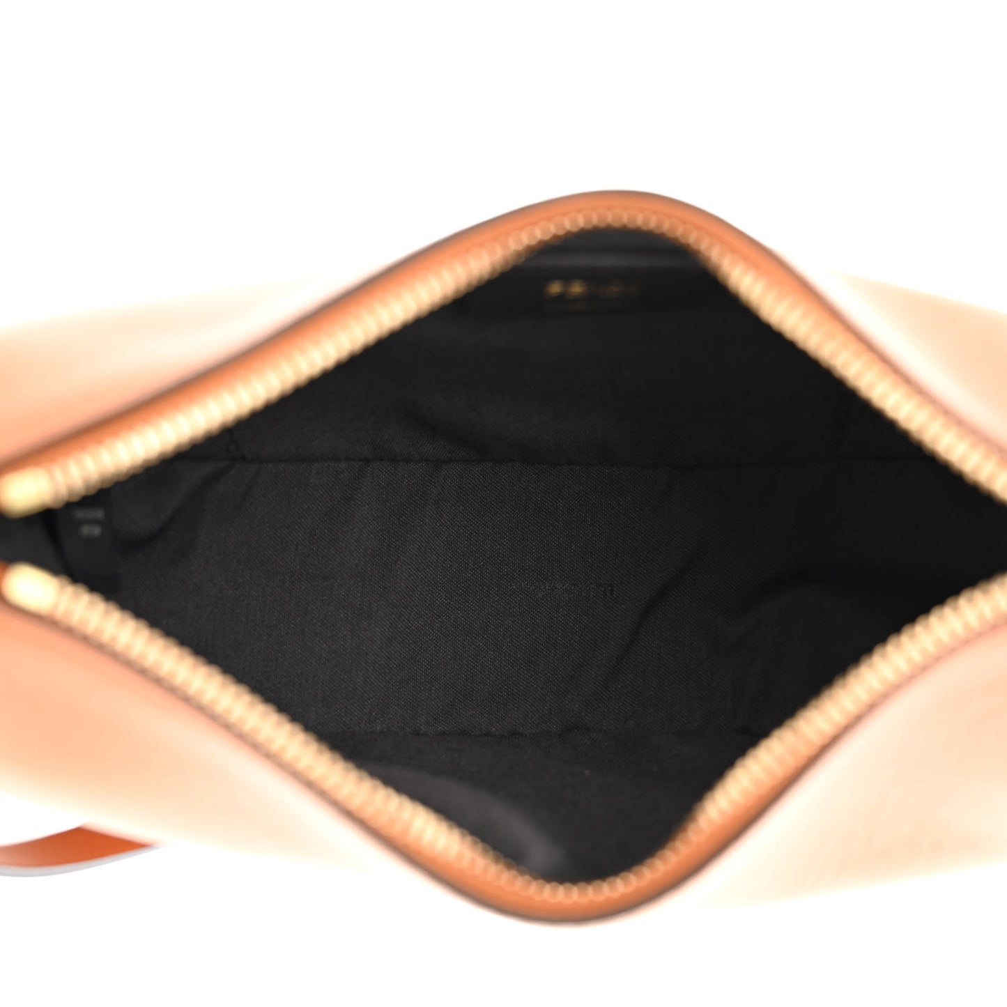 Vitello Grace Matte Mini Fendigraphy Hobo Bag Brandy
