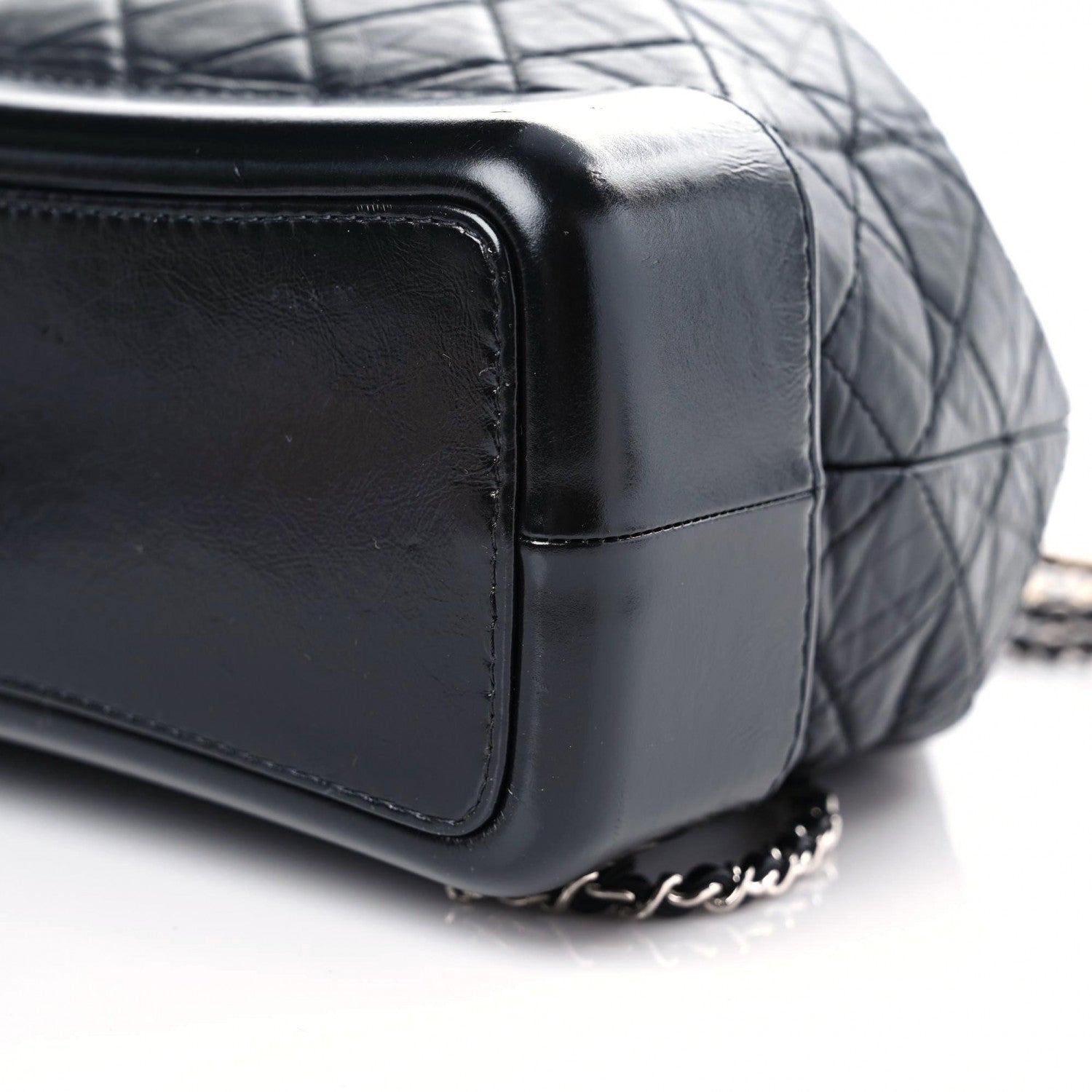 Chanel Aged Calfskin Quilted Gabrielle Backpack Black 5 of 10