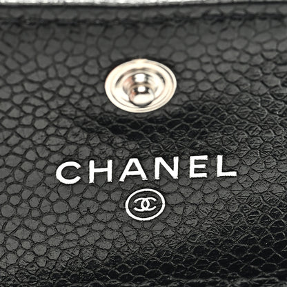Chanel Caviar Quilted Incognito Flap Card Holder Black 6 of 9