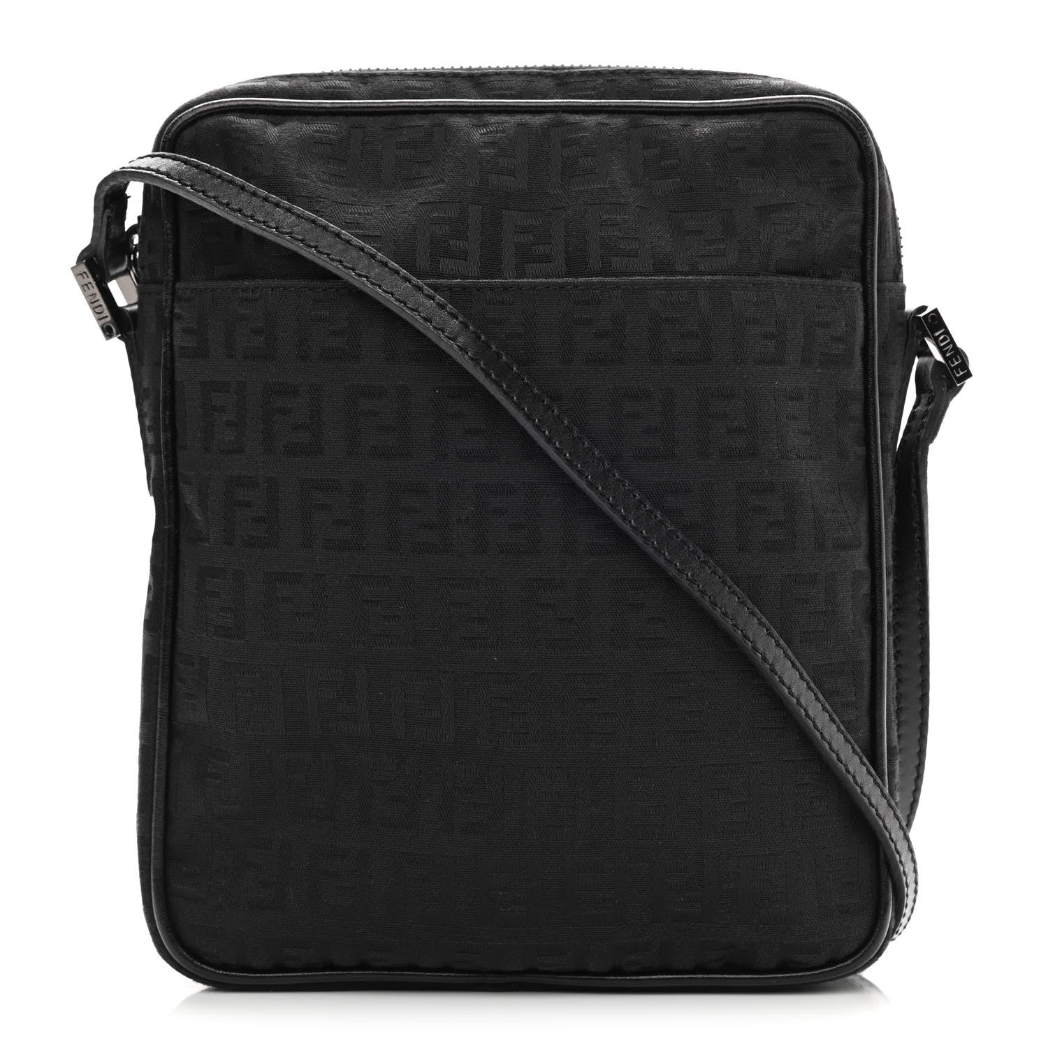 Fendi Zucchino Crossbody Black 1 of 12
