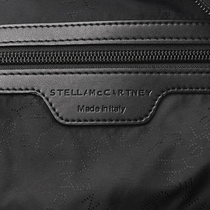 Stella McCartney Nylon Falabella Logo Go Backpack Black White 5 of 8