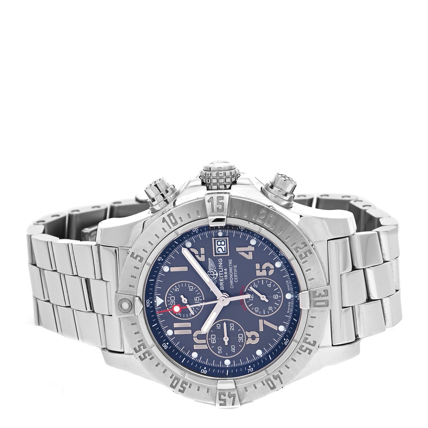 Breitling Stainless Steel 45mm Avenger Skyland Automatic Watch Blue A13380 2 of 5