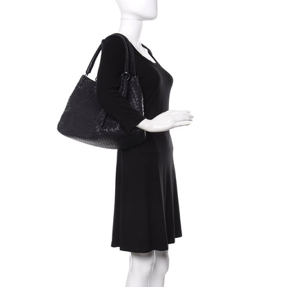 Bottega Veneta Nappa Intrecciato Shoulder Black 2 of 12