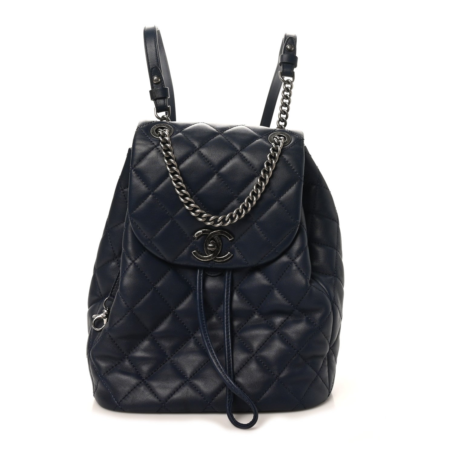 Chanel Lambskin Quilted Daily Supple Backpack Blue 1 of 10