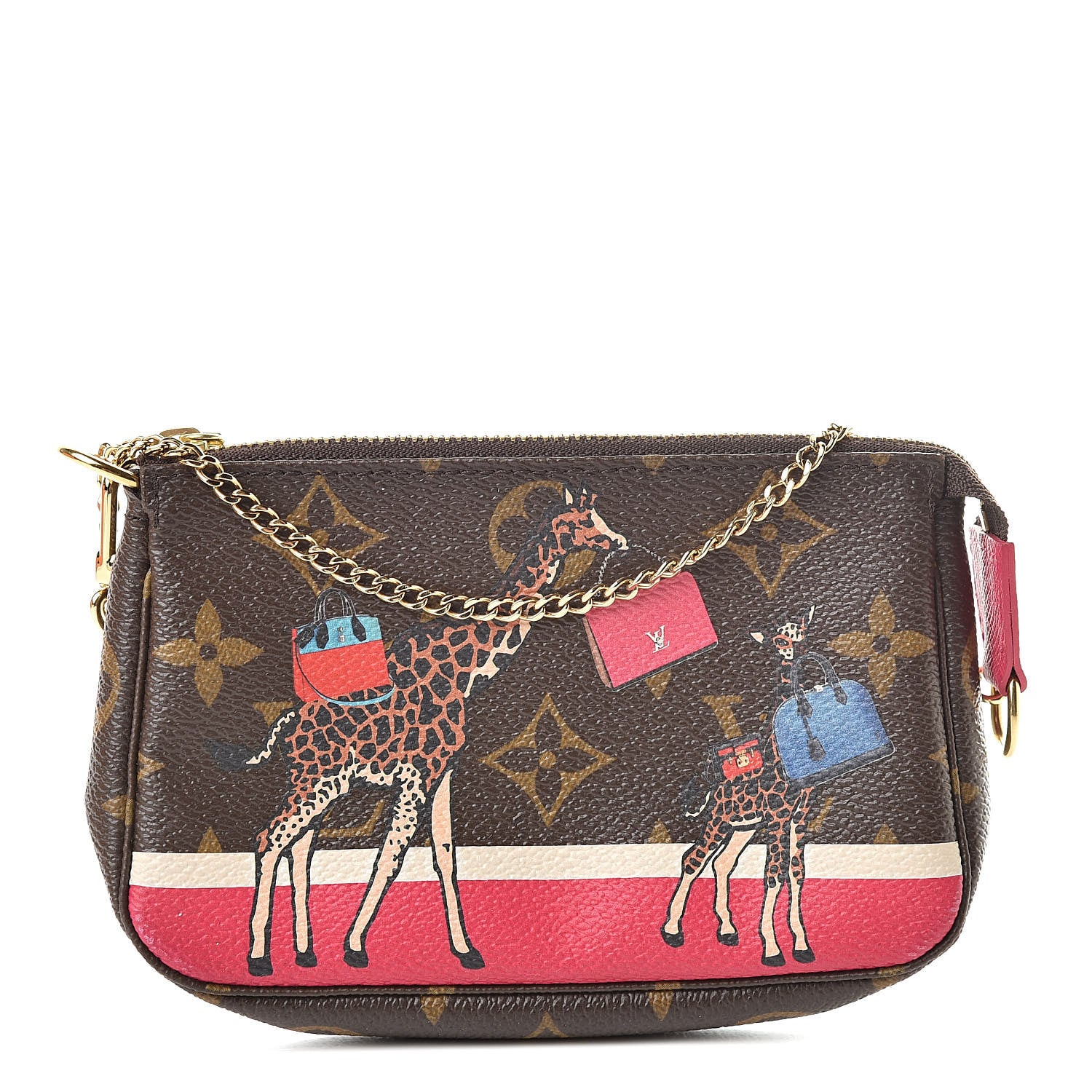 Louis Vuitton Monogram 2017 Christmas Animation Mini Pochette Accessories 1 of 8