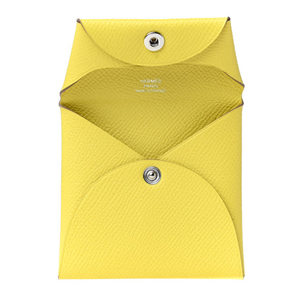Hermes Epsom Bastia Coin Purse Lime 4 of 4