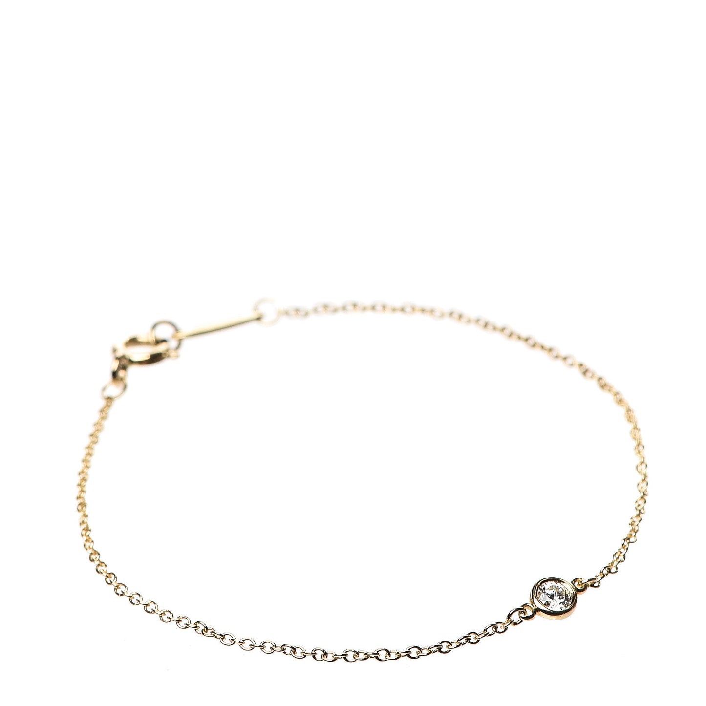 18K Yellow Gold Diamond .08ct Elsa Peretti Diamonds by the Yard Bracelet