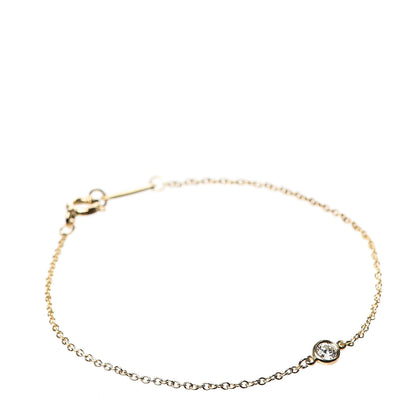 Tiffany 18K Yellow Gold Diamond .08ct Elsa Peretti Diamonds by the Yard Bracelet 1 of 4